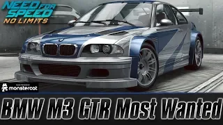 Need For Speed No Limits: BMW M3 GTR (Most Wanted) | Customization + MAXXED OUT