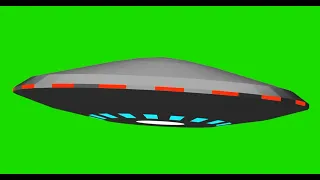 3D Green Screen Animation of UFO Fly