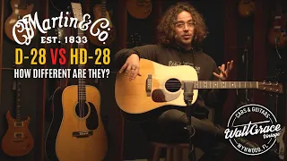 Answering the most asked question about Martin guitars // Martin D-28 vs HD-28 Which one is for you?