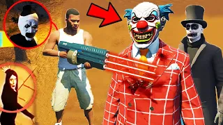 Franklin Trapped EVIL SPIRITS of SERBIAN DANCING LADY in GTA 5 | SHINCHAN and CHOP