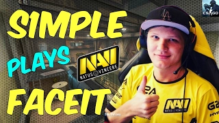 s1mple plays Faceit on Train against apEX, NEO & Lekr0 | 2017.02.06.