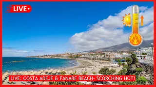 🔴LIVE: STEAMING HOT in Costa Adeje & Fanabe Beach Tenerife ☀️ 🥵 Canary Islands