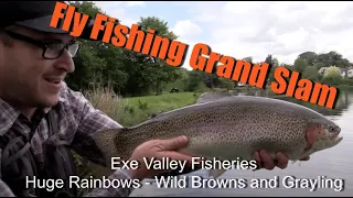 Fly Fishing Grand Slam with Lewis Hendrie (Big Rainbows, Wild Brown Trout & Grayling Fly Fishing)