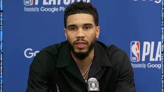 Jayson Tatum on Embiid's Stomp on Grant & Game 3 Win vs Celtics, Postgame Interview