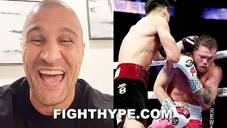 SERGEY KOVALEV REACTS TO CANELO UPSET LOSS TO DMITRY BIVOL; LAUGHS & CHEERS OUT LOUD