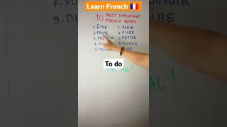 10 most important French verbs!!🇨🇵|Learn and speak french with Alain and Moh 👍🏽😀#shorts