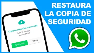 ✅COMO RESTAURAR COPIA DE SEGURIDAD DE WHATSAPP