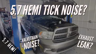 HEMI Tick sound / noise. Lifter or Exhaust?