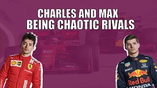 Charles LECLERC and Max VERSTAPPEN being CHAOTIC RIVALS for 6 MINUTES STRAIGHT