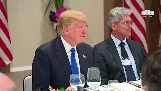 Remarks: Donald Trump Has Dinner With European Business Leaders at Davos - January 25, 2018