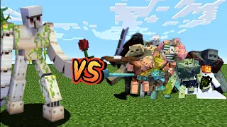 Batalla de Mods Golem De Hierro Mutant Vs Mutant Creature Minecraft