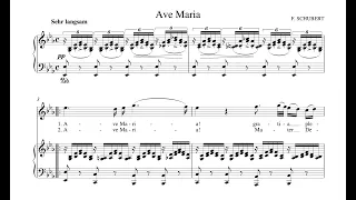 Ave Maria (Schubert) - Eb Major Piano Accompaniment - Karaoke