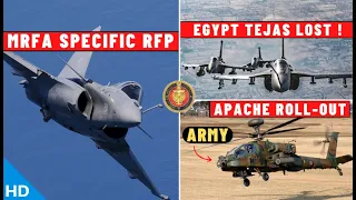 Indian Defence Updates : MRFA Specific RFP,Army Apache Roll-Out,Egypt Tejas Lost,Pitbull RCWS Order