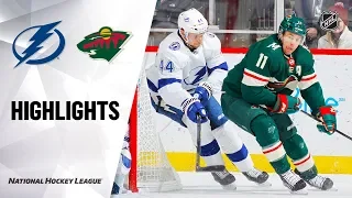 NHL Highlights | Lightning @ Wild 1/16/20