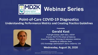 Gerald Kost — Point-of-Care COVID-19 Diagnostics