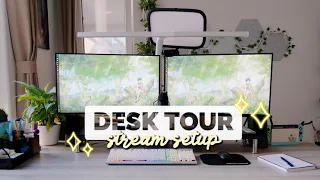 Streamer setup ✨ comfy desk tour