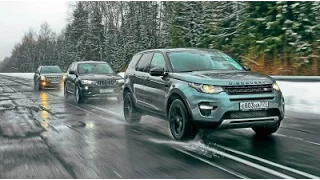 Land Rover Discovery Sport против Cadillac SRX и BMW X3 - сравнительный тест