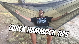 How to comfortably sleep in a hammock: Hammock Camping tips