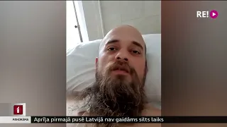 Ukrainas karavīrs no slimnīcas sūta sveicienus Latvijai