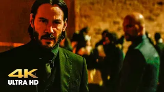 Cassian noticed John. The exchange of fire with security guards Gianna. John Wick 2