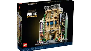 LEGO Modular Police Station Set Builds Itself! (Stop Motion)