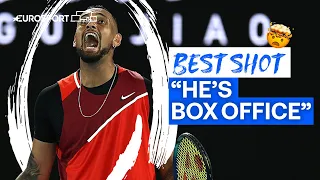 Nick Kyrgios pulls off incredible volley against Daniil Medvedev | Eurosport Tennis