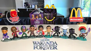 McDonald’s 🖤 Black Panther Wakanda Forever Happy Meal Toy Collection! November 2022