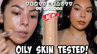 NEW ✨ FENTY SOFT LIT LUMINOUS FOUNDATION (REVIEW + WEAR TEST!) OILY SKIN TESTED!