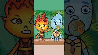 Elemental 💧🔥fire is angry / 🤯 Pixar Animation Toca boca