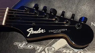 Fender Boxer Series Stratocaster Made In Japan Strat Inca Silver Guitar Video Review