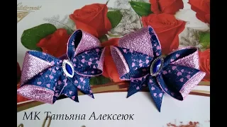 Бантики из репсовой ленты 2 5 см МК канзаши Cute ribbon bow 2.5 cm