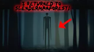 I RETURNED TO SLENDERMAN FOREST AND FOUND THIS! (WE WERE CHASED) | MOE SARGI