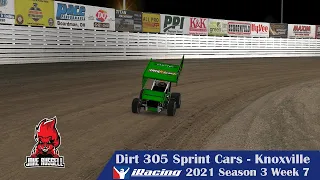 iRacing  – Dirt 305 Sprint Cars – 2021 Season 3 Week 7 at Knoxville