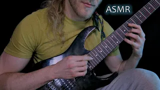 ASMR Guitar Playing | Deep Male Voice Talking, Blowing Air, Ramble, Mumbling 🎸🌬️❄️