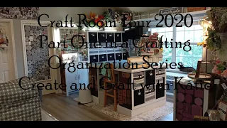 Craft Room Scrapbook Tour 2020 Part 1 in Crafting Organization Series with IKEA storage solutions