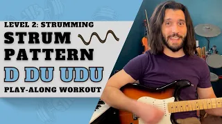 Guitar Workout: Strum Pattern D DU UDU  | 50 bpm - 150 bpm