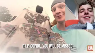 RIP: The Gopro: Reaction To RAMPING 100MPH RC CAR OFF MY ROOF!