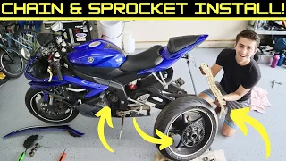 (06'-21') Yamaha YZF-R6 Chain and Sprocket Replacement Tutorial