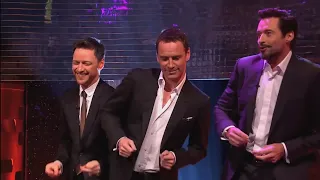 James McAvoy Dancing with Hugh Jackman