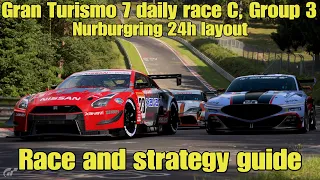 Gran Turismo 7 daily race C race and strategy guide....Group 3....Nurburgring 24h layout