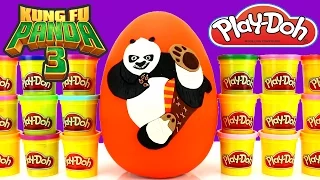 Kung Fu Panda 3 Giant Play Doh Surprise Egg with Batman Minecraft Disney Yo Kai Watch The Toy Bunker