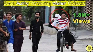 Burqa Aunty Throwing Water Balloons | Lahorianz