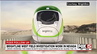 Brightline West schedules work in Nevada for high-speed rail