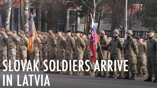 🇸🇰Slovak soldiers arrive in 🇱🇻Latvia