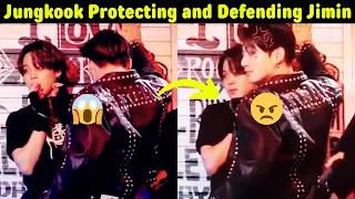 Jungkook Protecting and Defending his small and precious Jimin hyung 💪😎