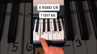 Anyone can play Seven Nation Army on piano! 🤗🤗🤗 #shorts #pianotutorial