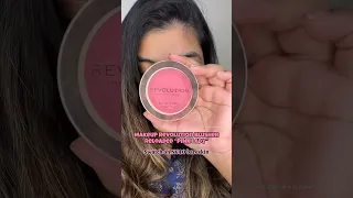 Makeup Revolution blusher reloaded - PINK LADY #blushswatch on NC40 bareskin #pinkblush #ashortaday