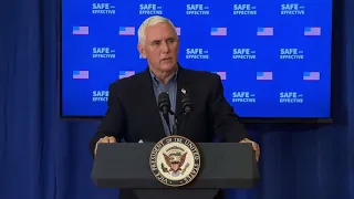 VP Mike Pence speaks after receiving the Covid-19 vaccine: 'I didn't feel a thing'