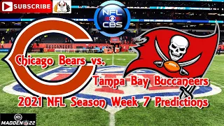 Chicago Bears vs. Tampa Bay Buccaneers | 2021 NFL Week 7 | Predictions Madden NFL 22