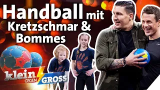 Handball-Freundinnen gegen Kretzschmar & Bommes: Wer ist flinker am Ball? | Klein gegen Groß